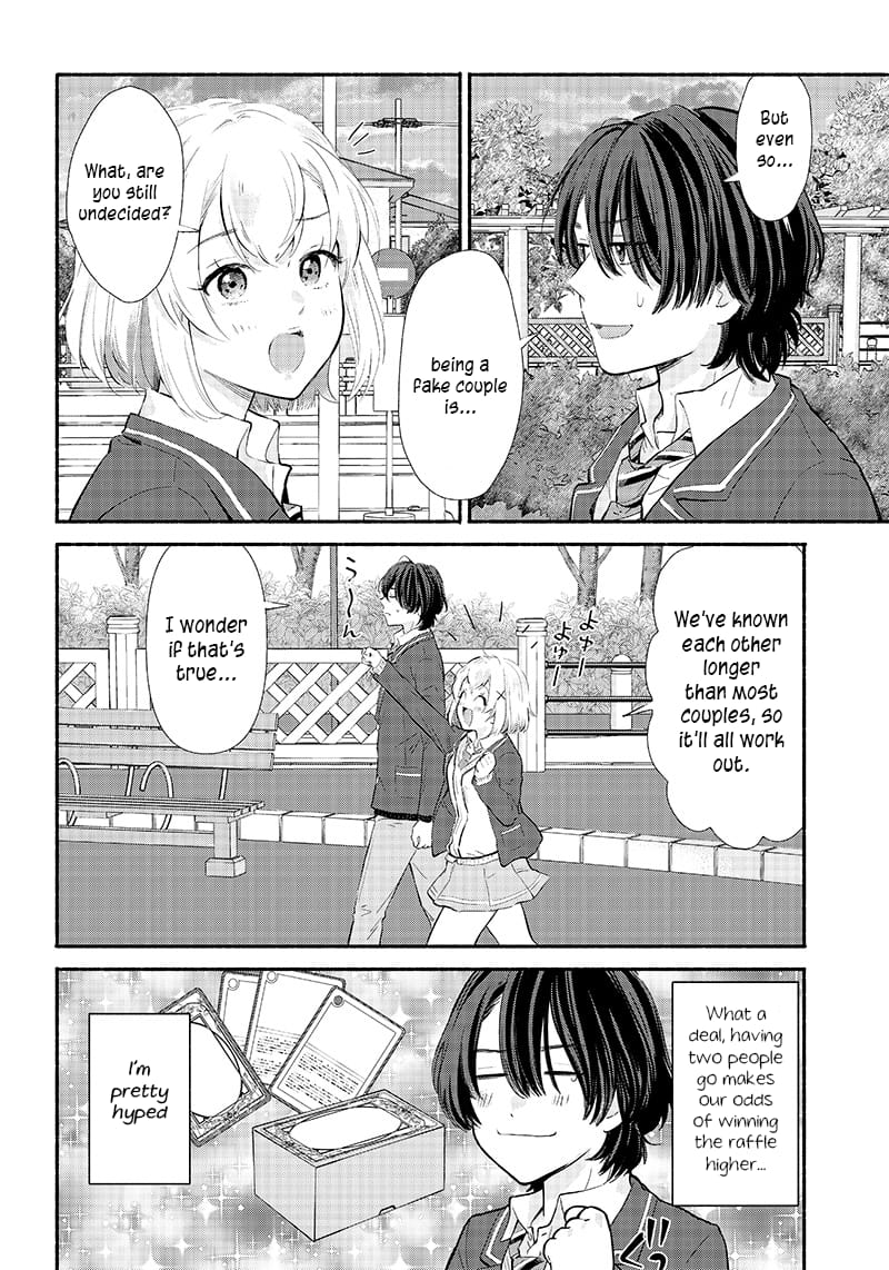 Nee, Mou Isso Tsukiacchau? Osananajimi no Bishoujo ni Tanomarete, Camo Kareshi Hajimemashita