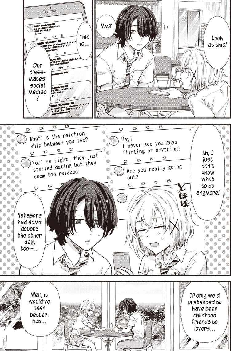 Nee, Mou Isso Tsukiacchau? Osananajimi no Bishoujo ni Tanomarete, Camo Kareshi Hajimemashita