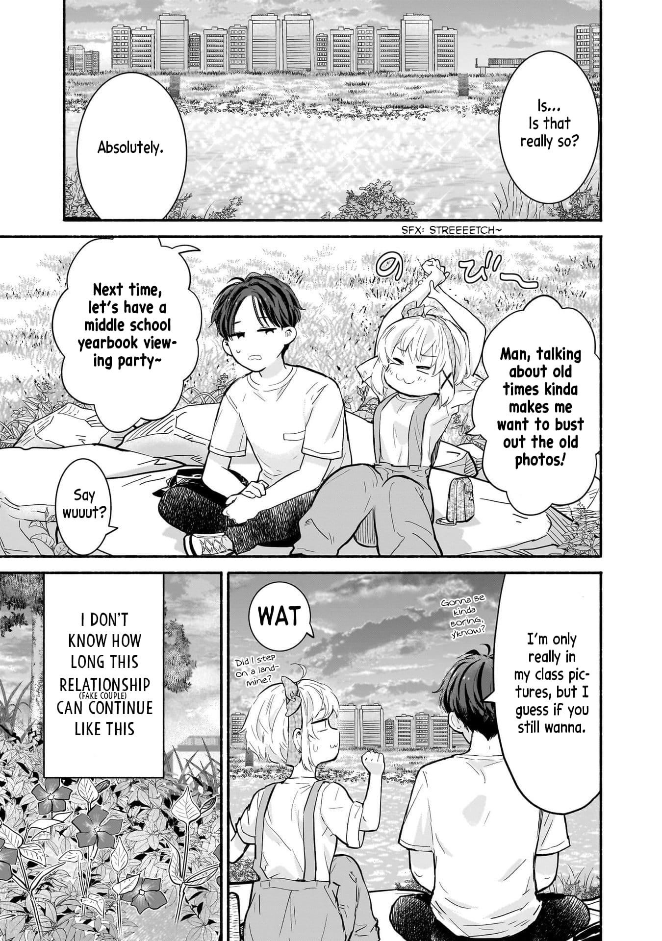 Nee, Mou Isso Tsukiacchau? Osananajimi no Bishoujo ni Tanomarete, Camo Kareshi Hajimemashita