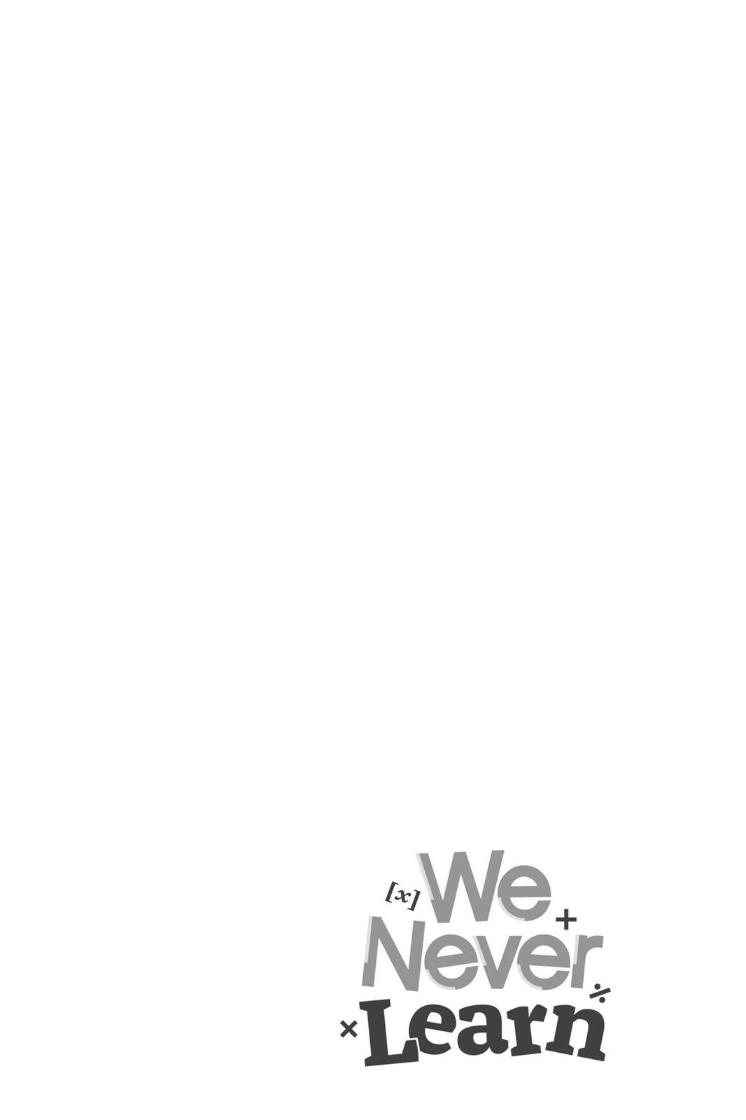 We Never Learn
