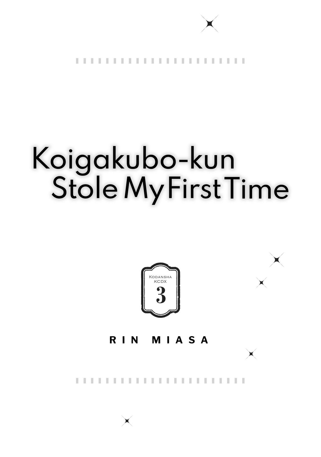 Koigakubo-kun Stole My First Time