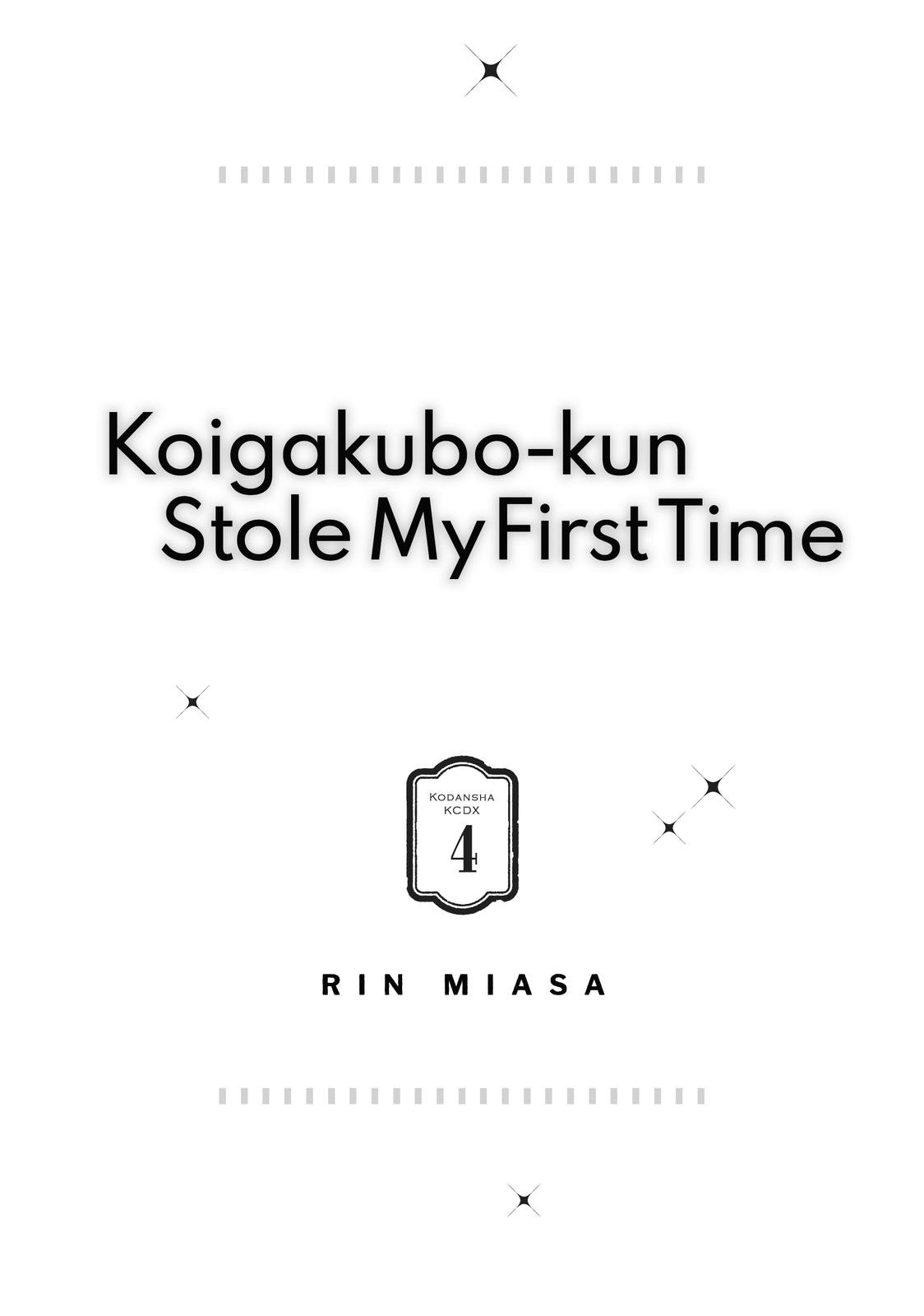 Koigakubo-kun Stole My First Time