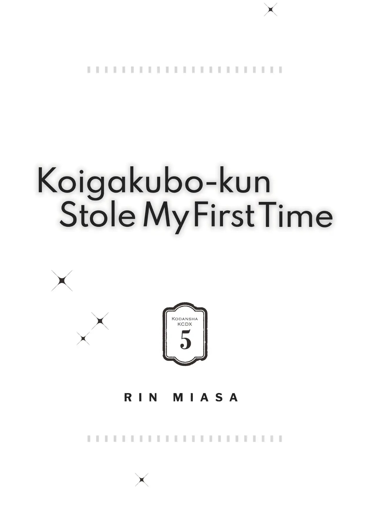 Koigakubo-kun Stole My First Time