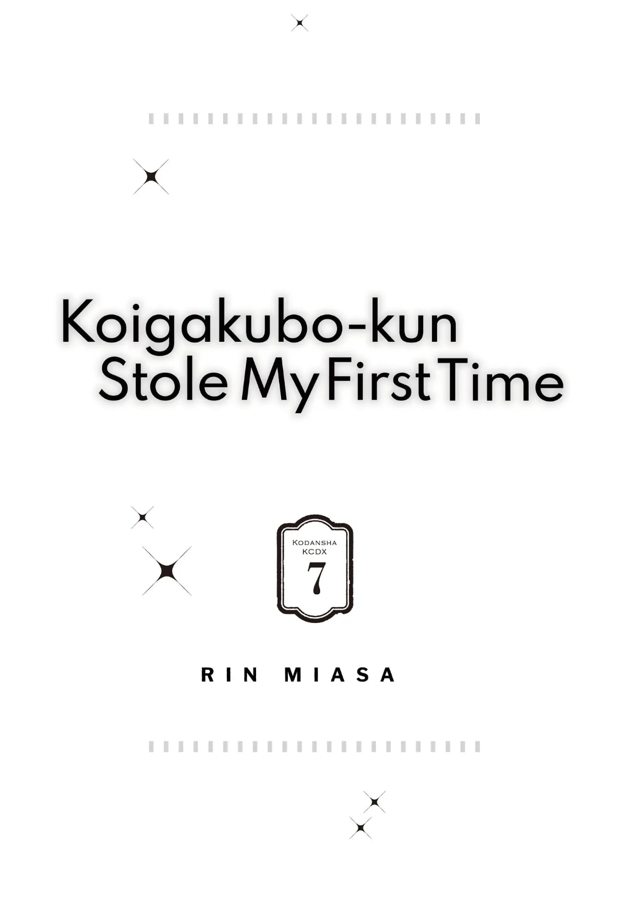 Koigakubo-kun Stole My First Time