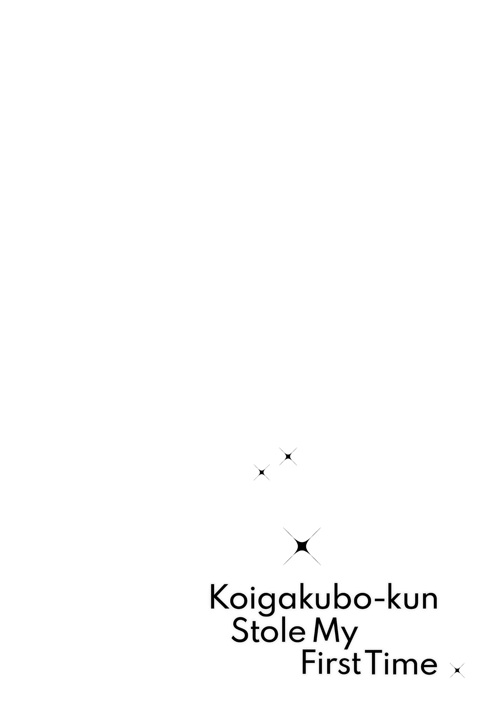 Koigakubo-kun Stole My First Time