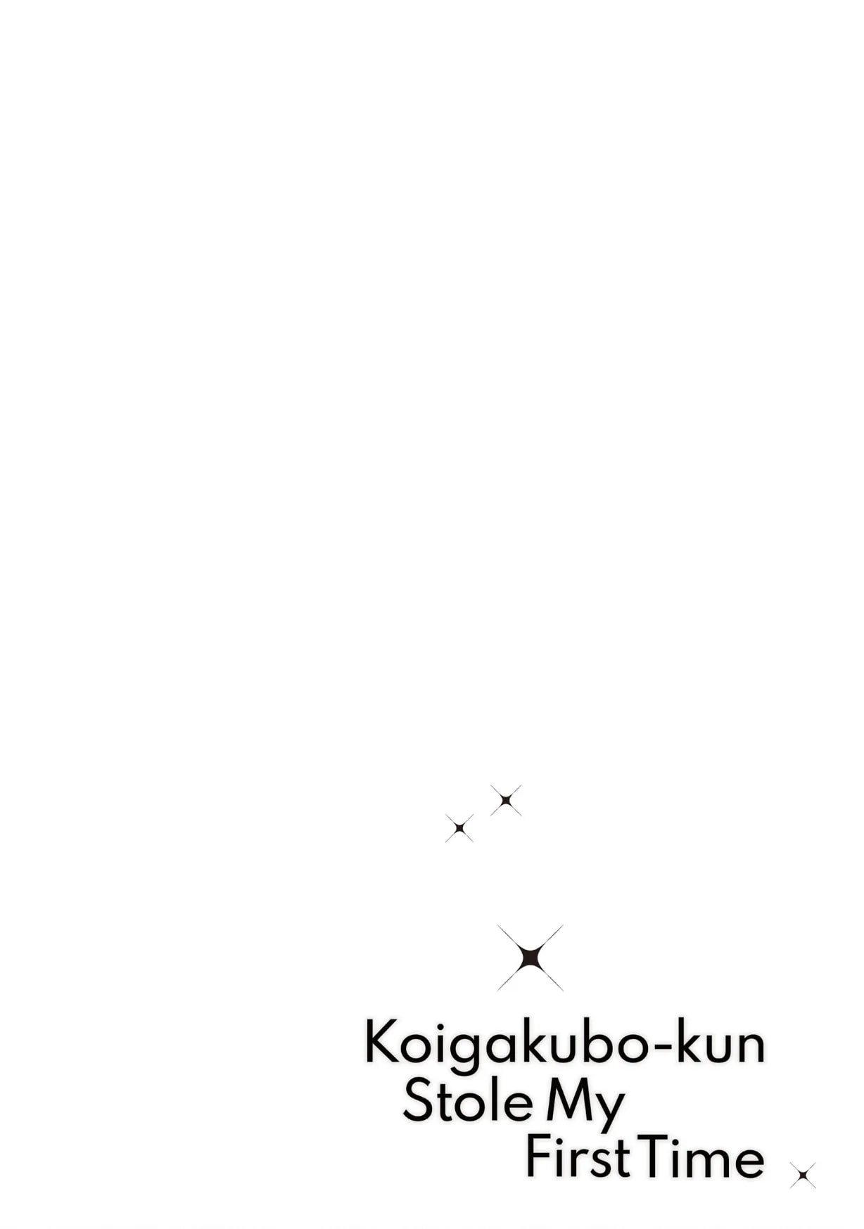 Koigakubo-kun Stole My First Time