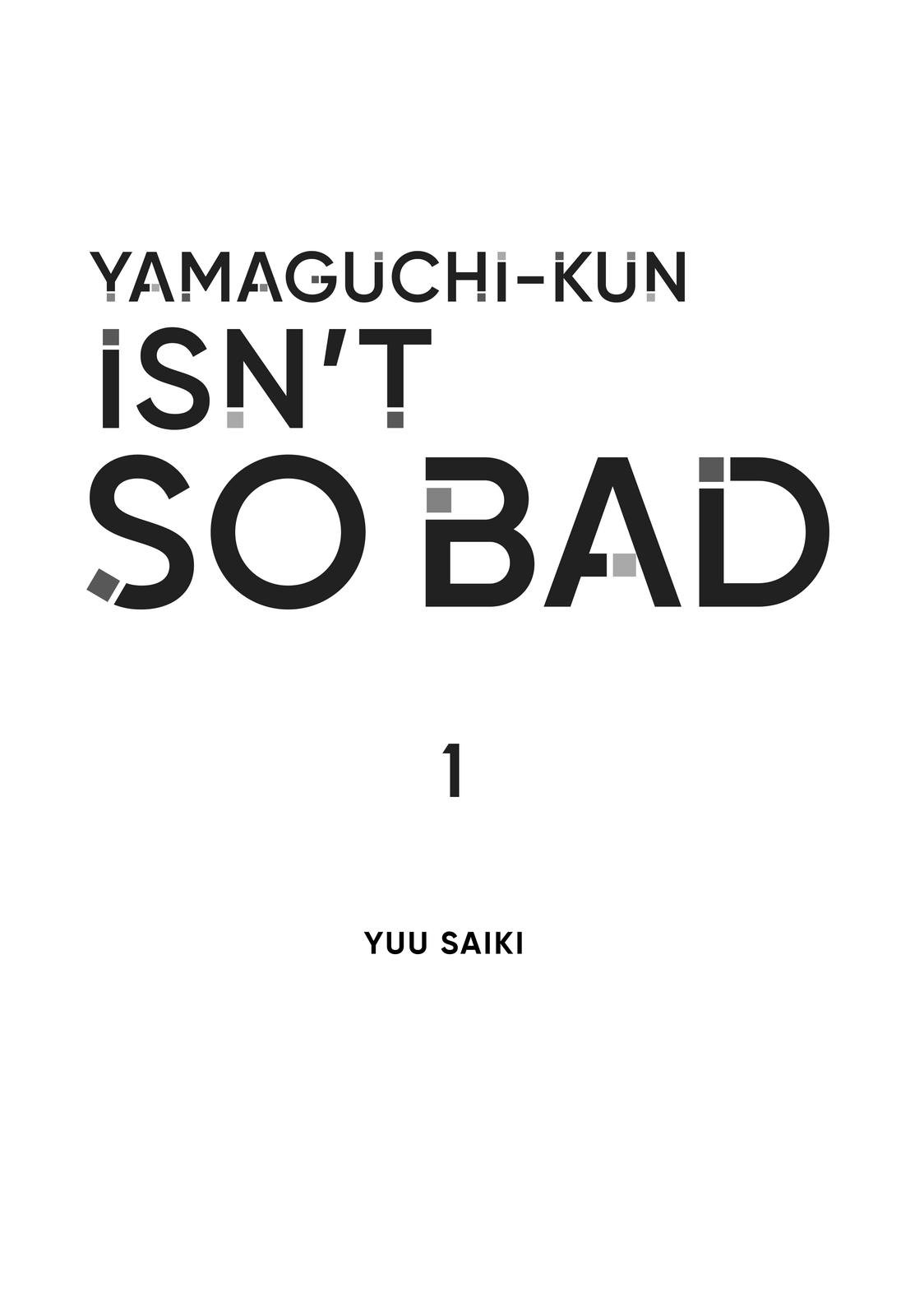 Yamaguchi-kun isn't So Bad