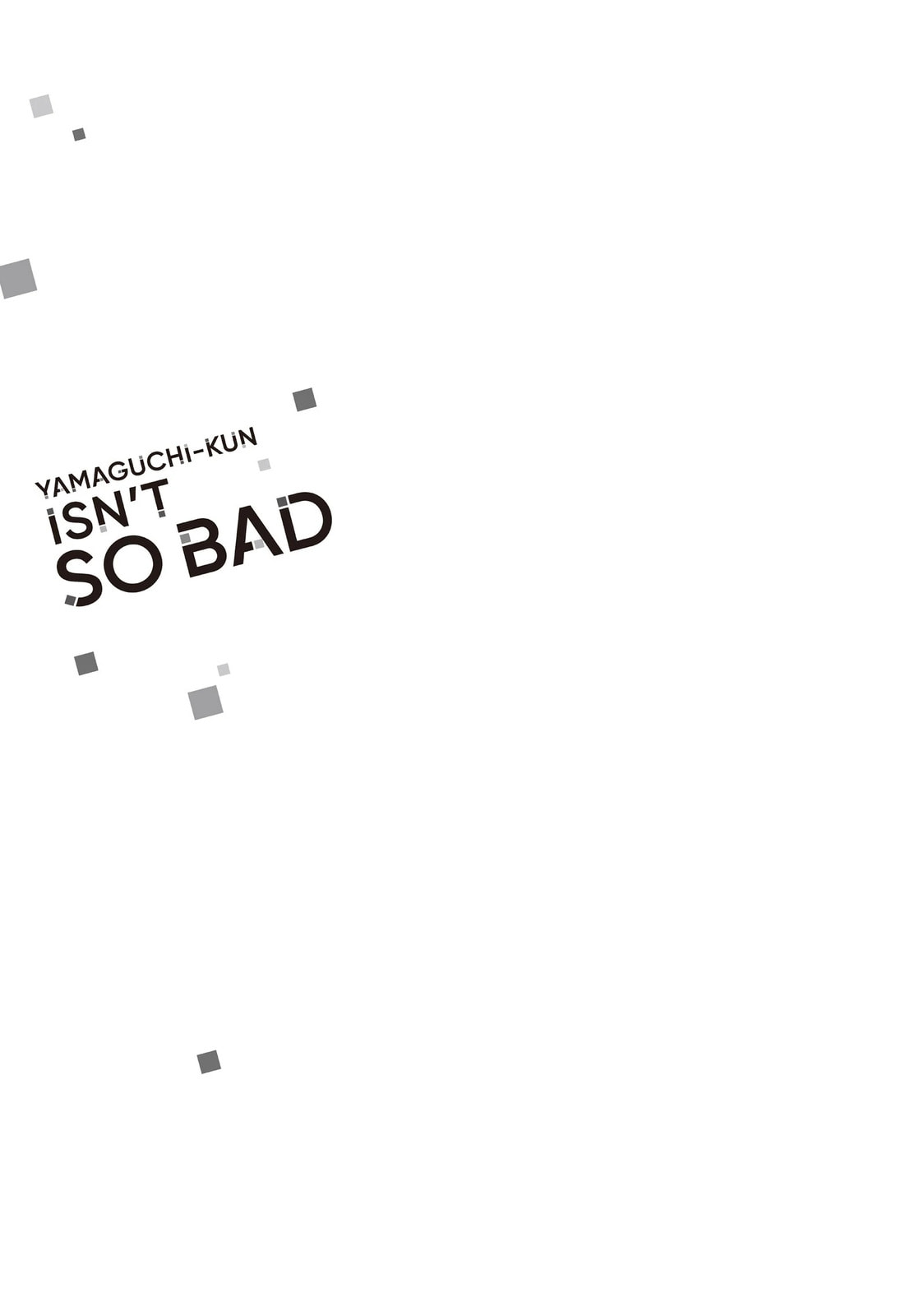 Yamaguchi-kun isn't So Bad