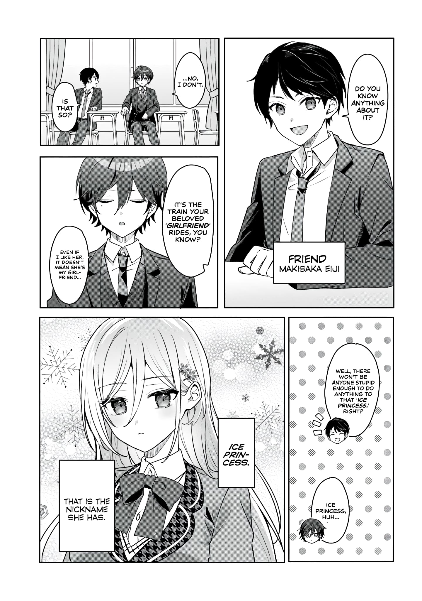 After Helping the 'Ice Princess' From Another School, I Decided to Start as a Friend