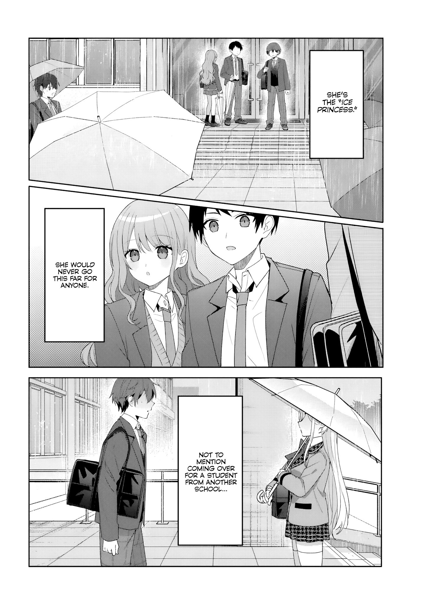 After Helping the 'Ice Princess' From Another School, I Decided to Start as a Friend