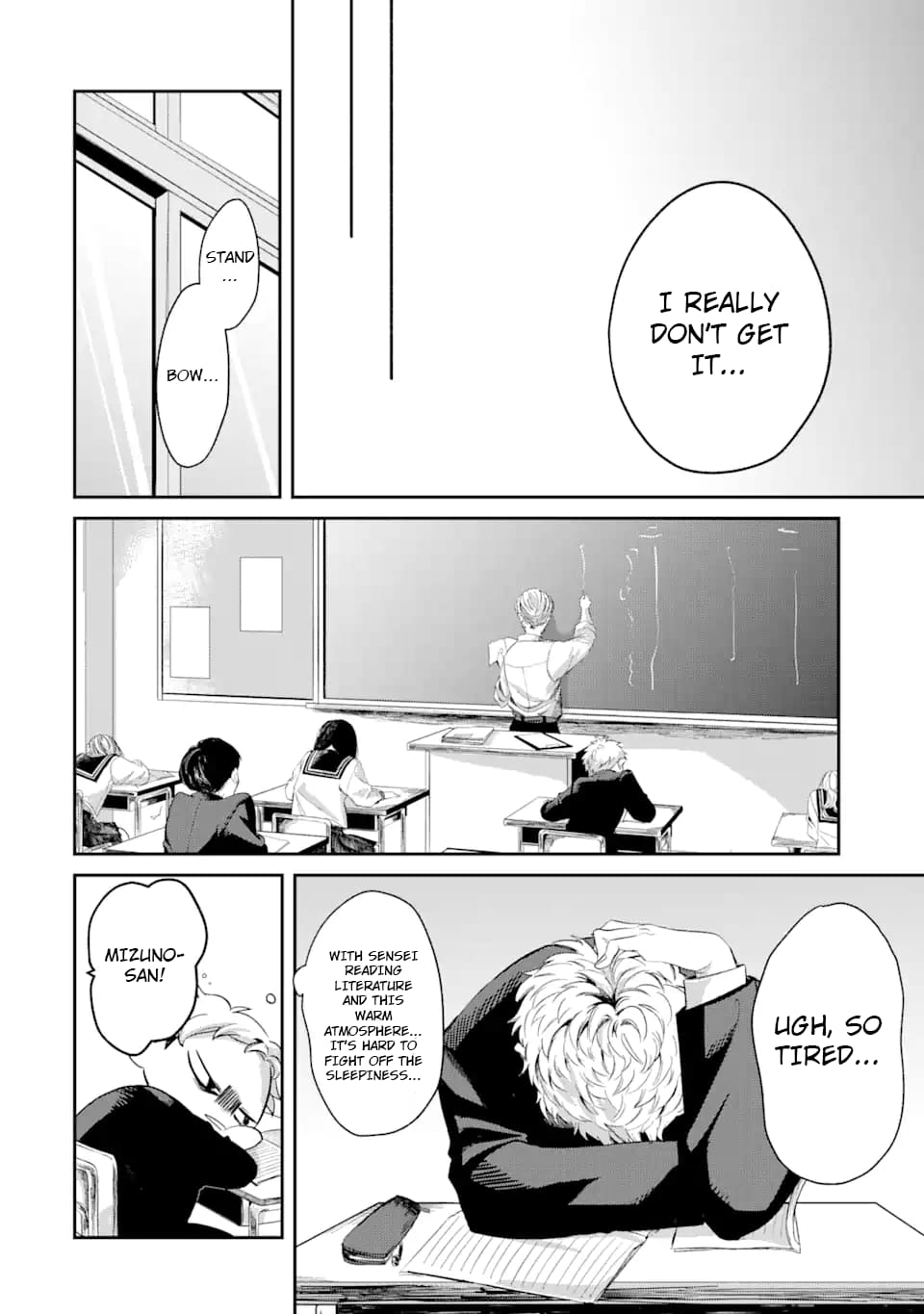 My Seatmate Wakao-san's Face Is Almost Visible but It's Not