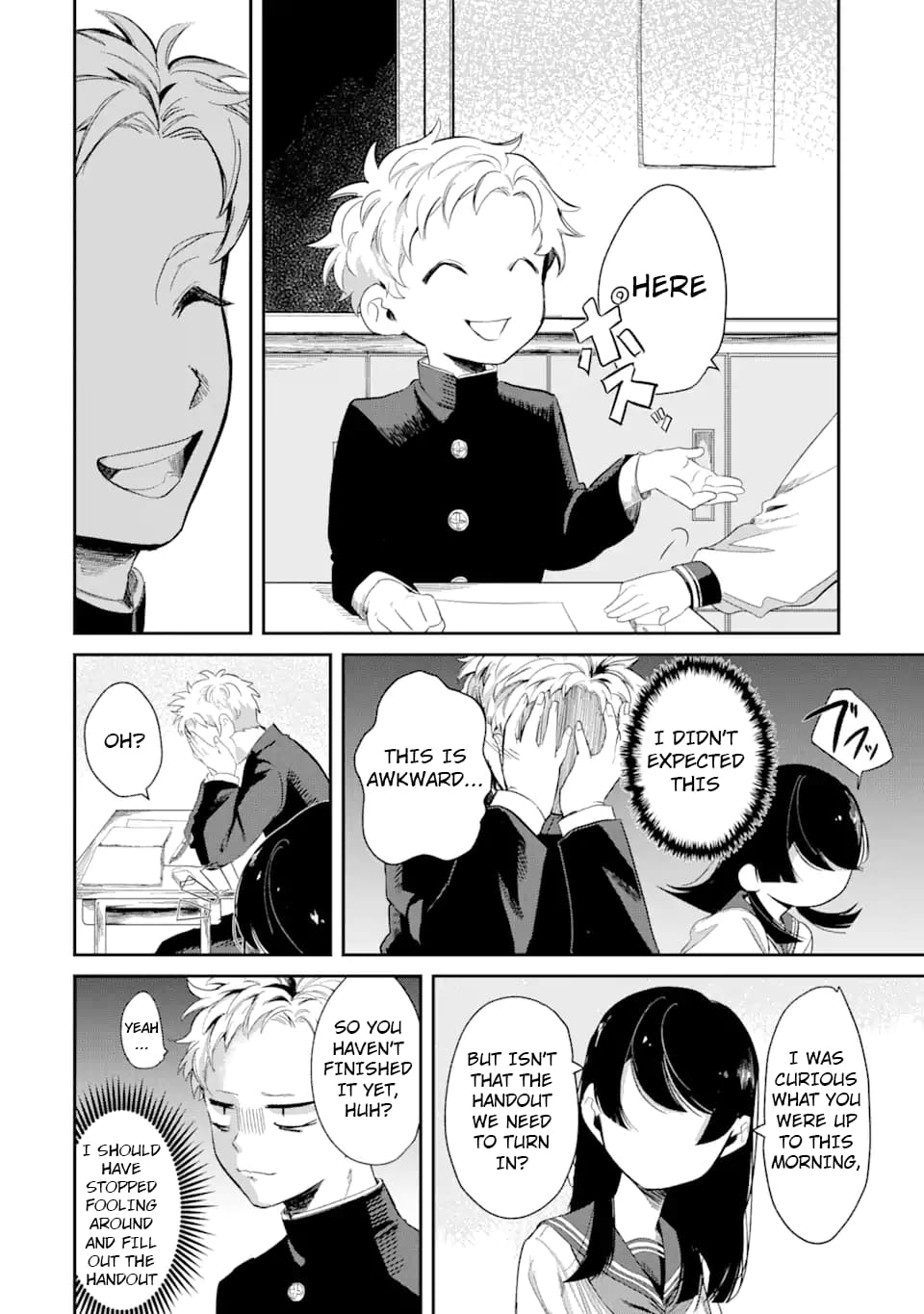 My Seatmate Wakao-san's Face Is Almost Visible but It's Not