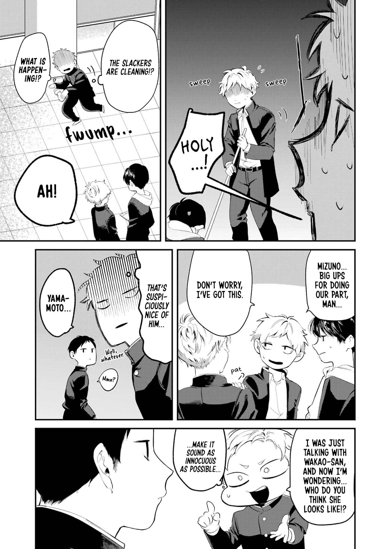 My Seatmate Wakao-san's Face Is Almost Visible but It's Not