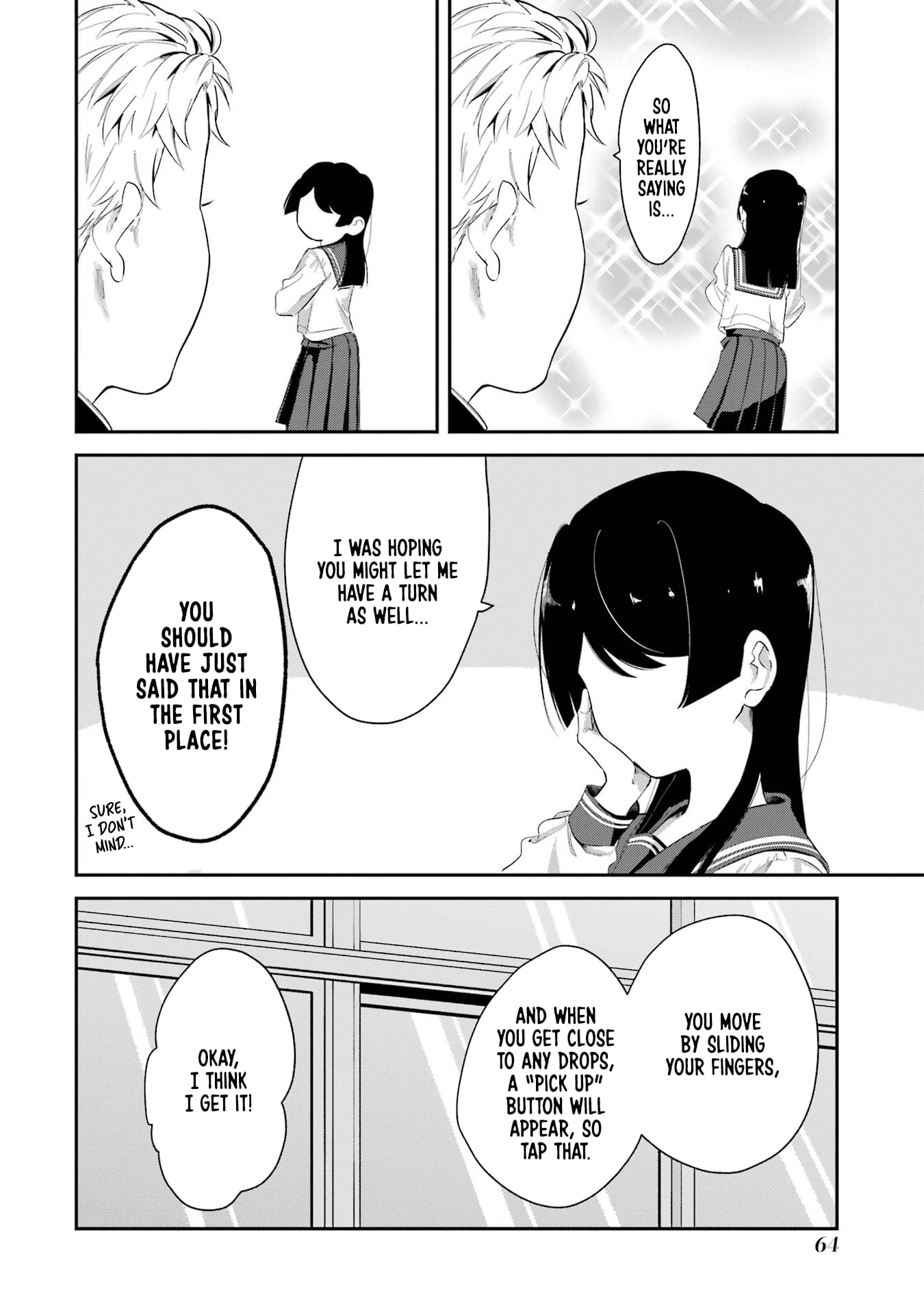 My Seatmate Wakao-san's Face Is Almost Visible but It's Not