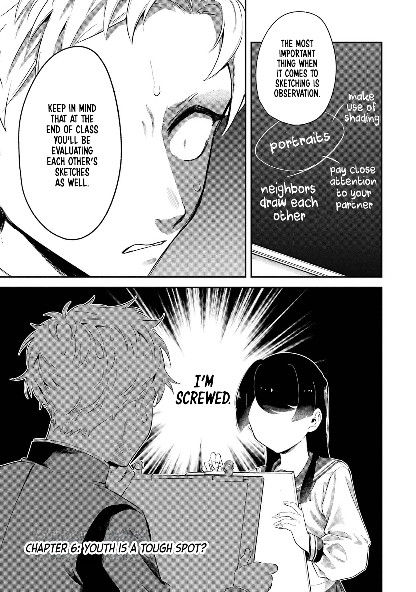 My Seatmate Wakao-san's Face Is Almost Visible but It's Not