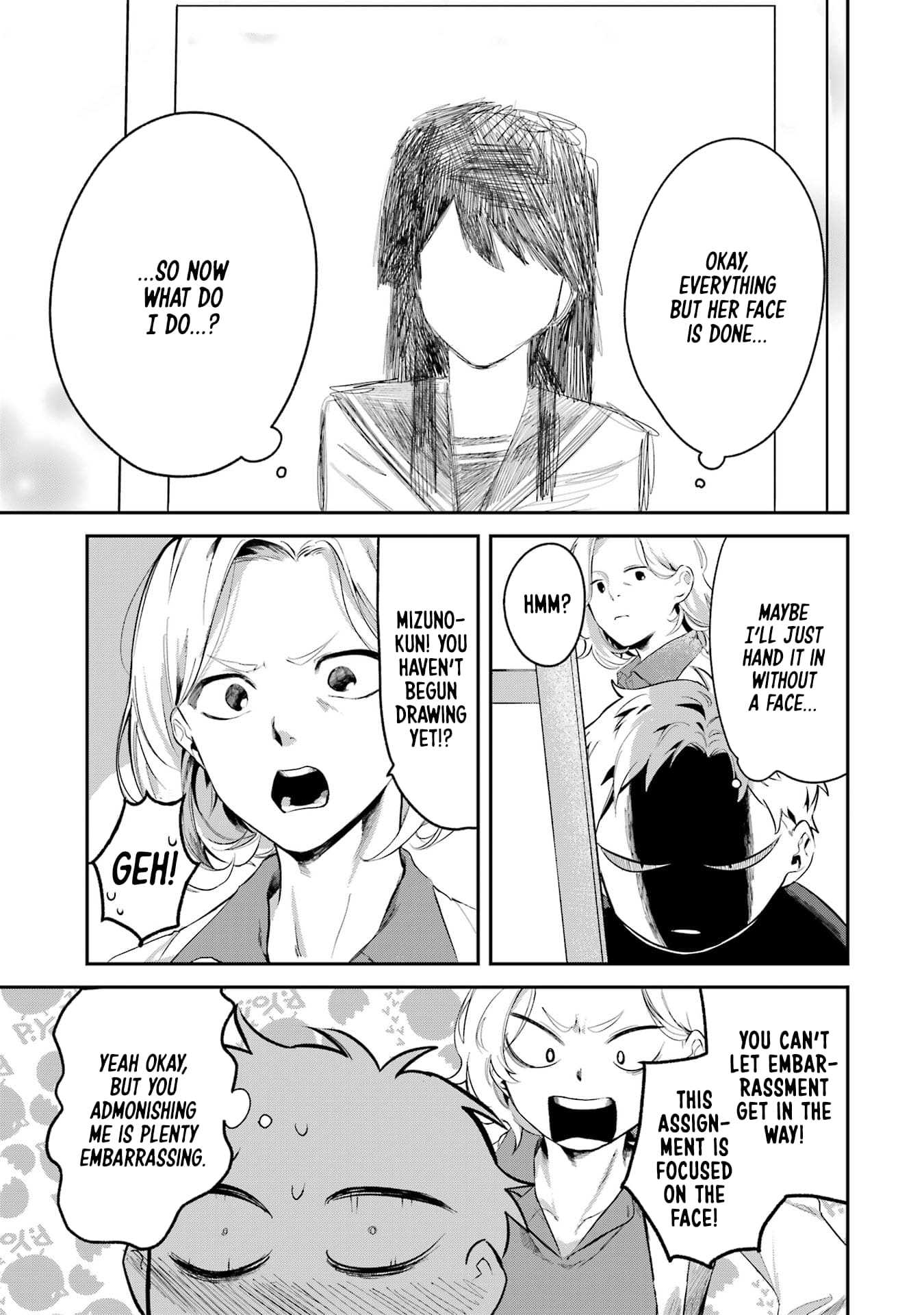 My Seatmate Wakao-san's Face Is Almost Visible but It's Not
