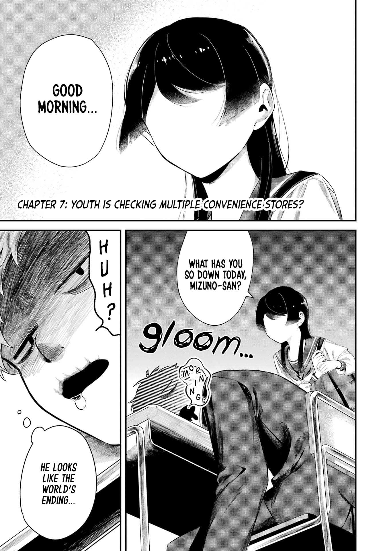 My Seatmate Wakao-san's Face Is Almost Visible but It's Not
