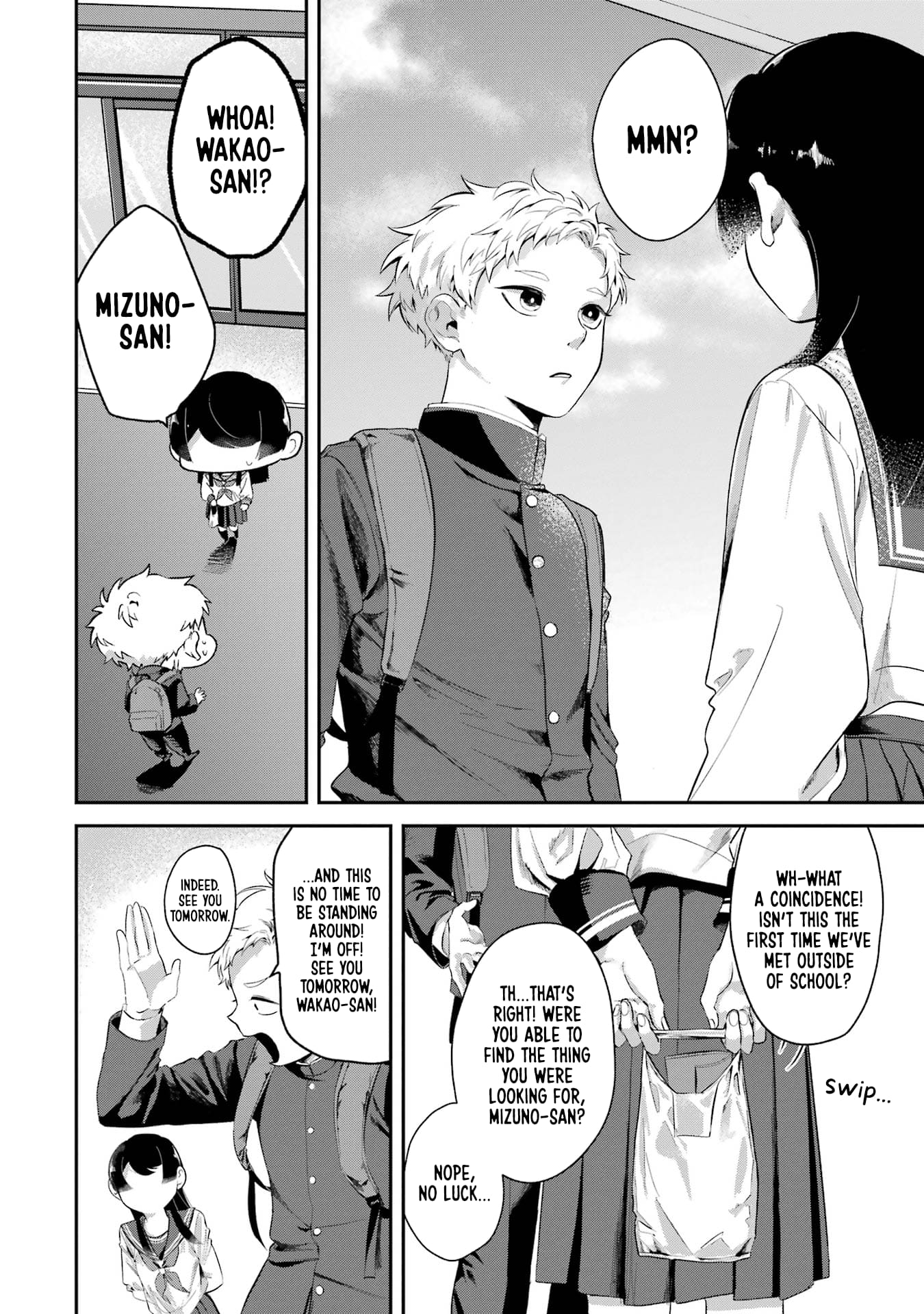 My Seatmate Wakao-san's Face Is Almost Visible but It's Not