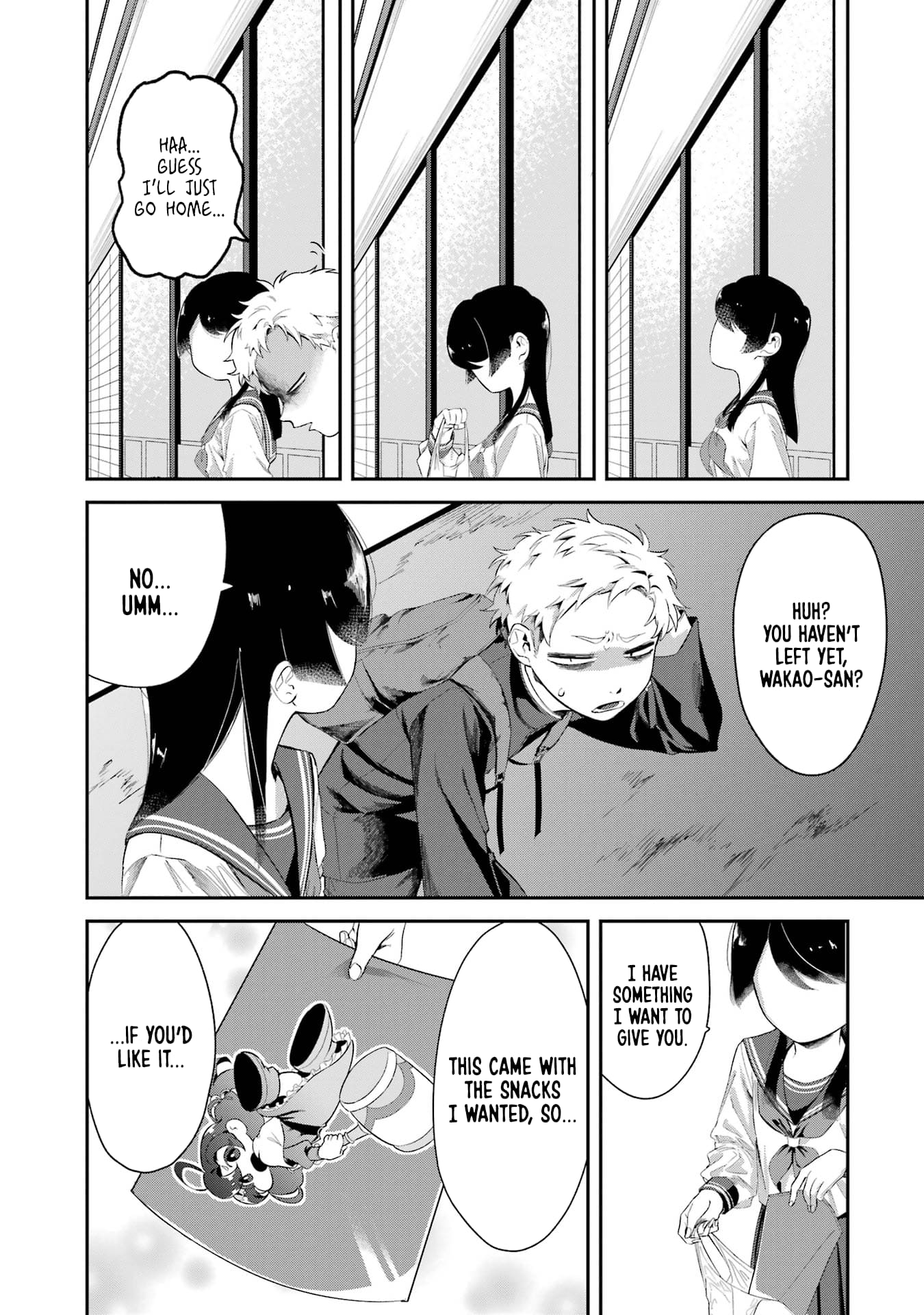 My Seatmate Wakao-san's Face Is Almost Visible but It's Not