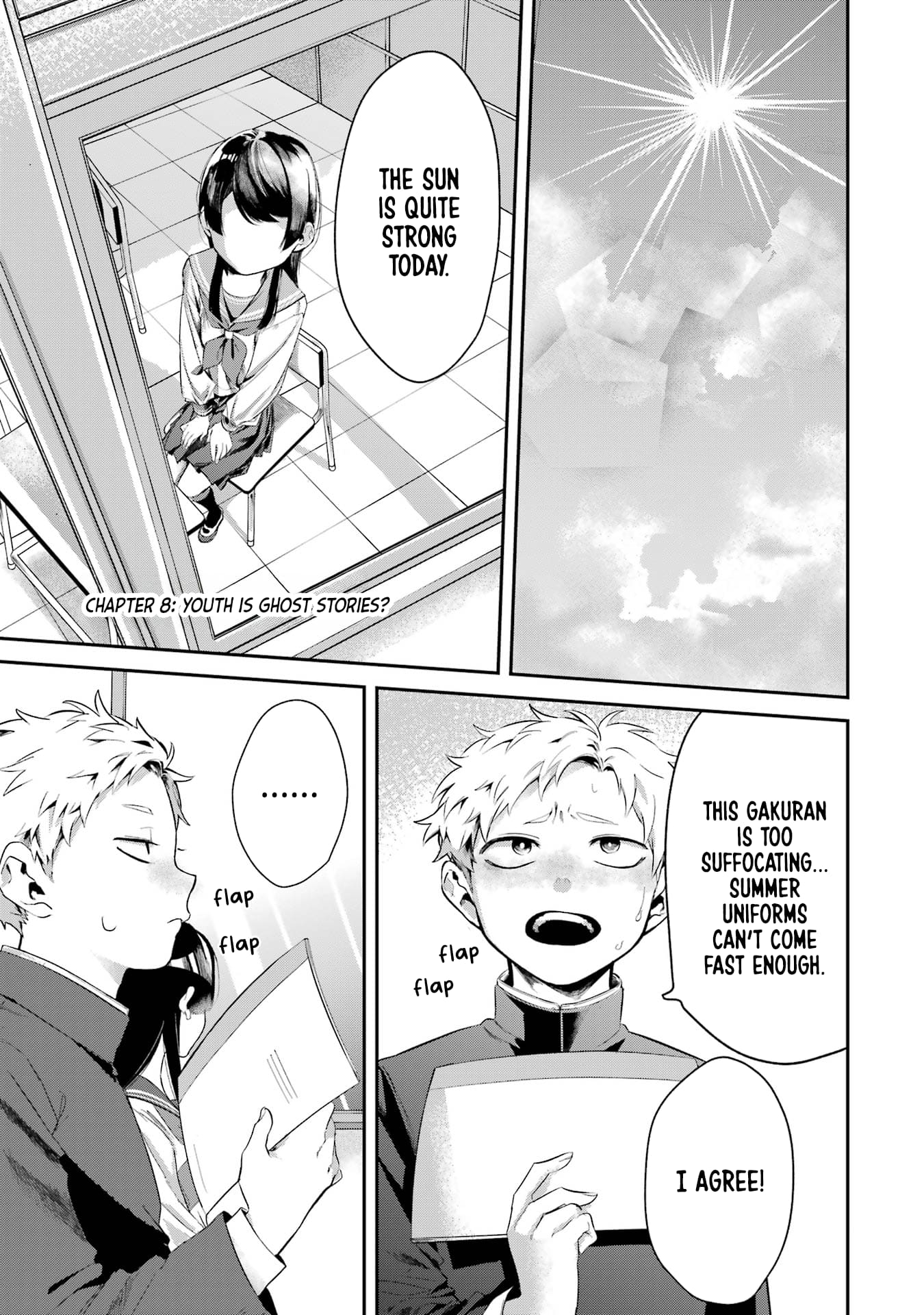 My Seatmate Wakao-san's Face Is Almost Visible but It's Not