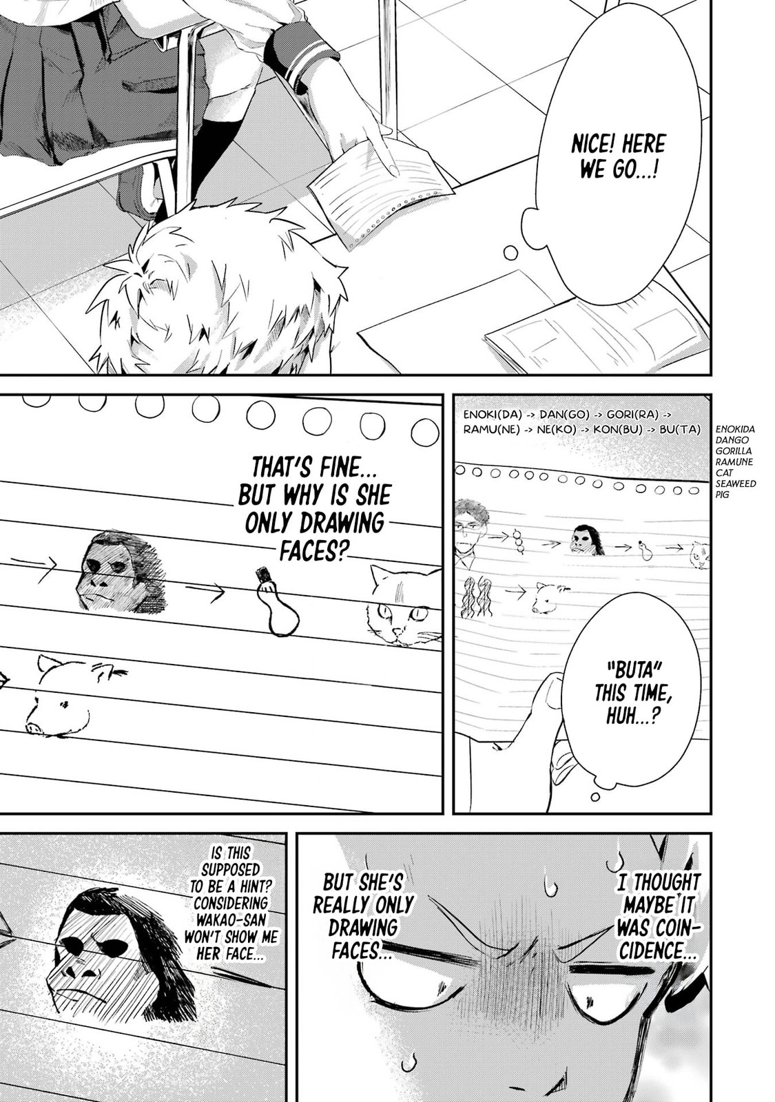 My Seatmate Wakao-san's Face Is Almost Visible but It's Not