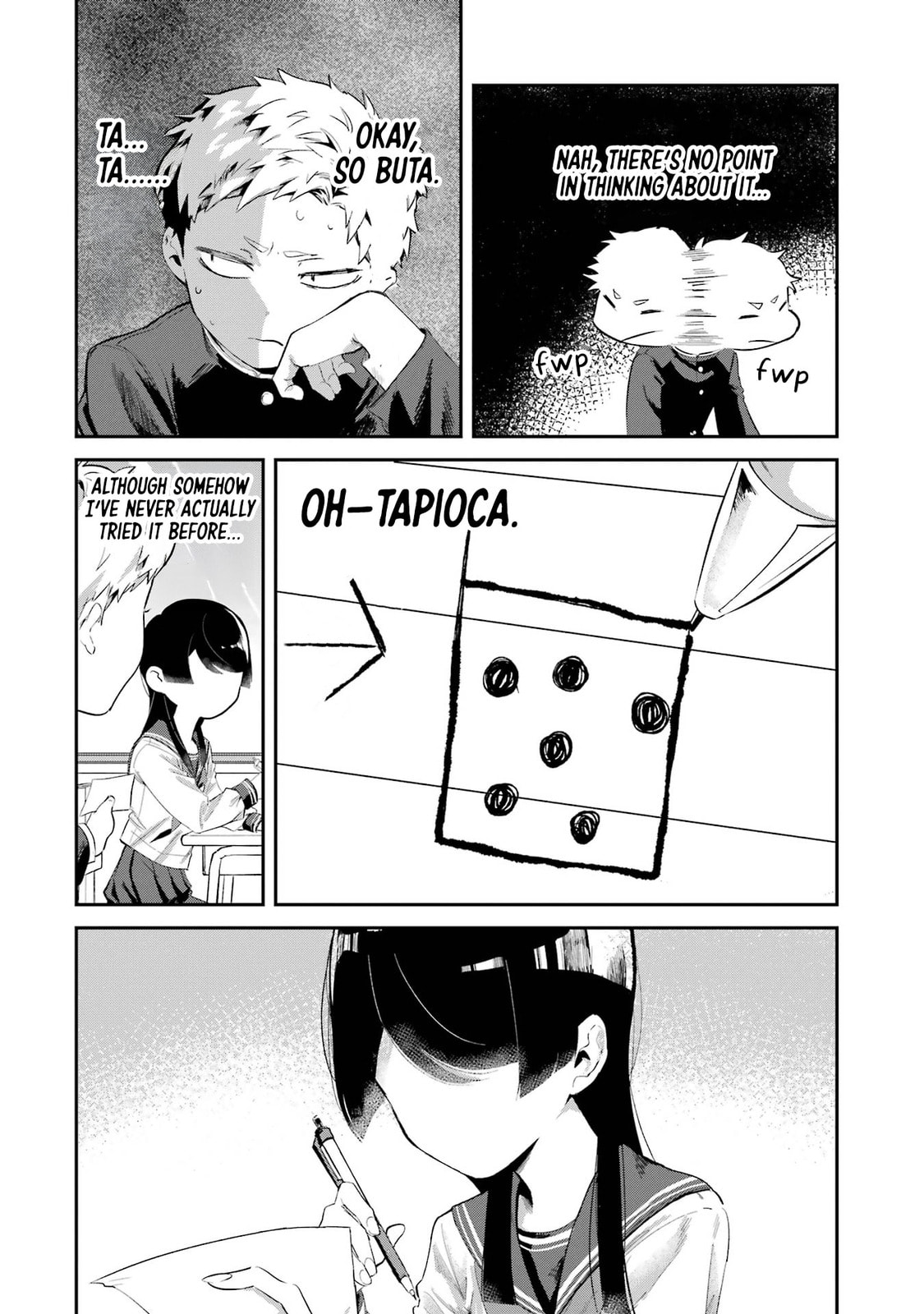 My Seatmate Wakao-san's Face Is Almost Visible but It's Not