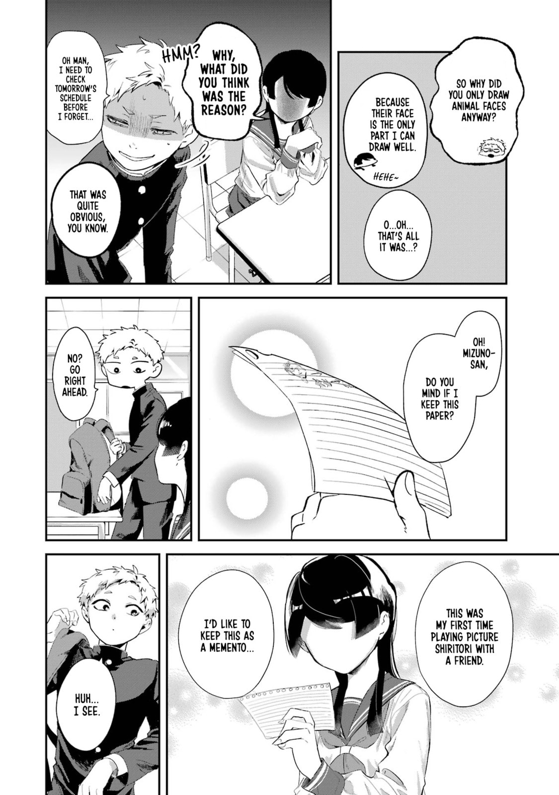 My Seatmate Wakao-san's Face Is Almost Visible but It's Not