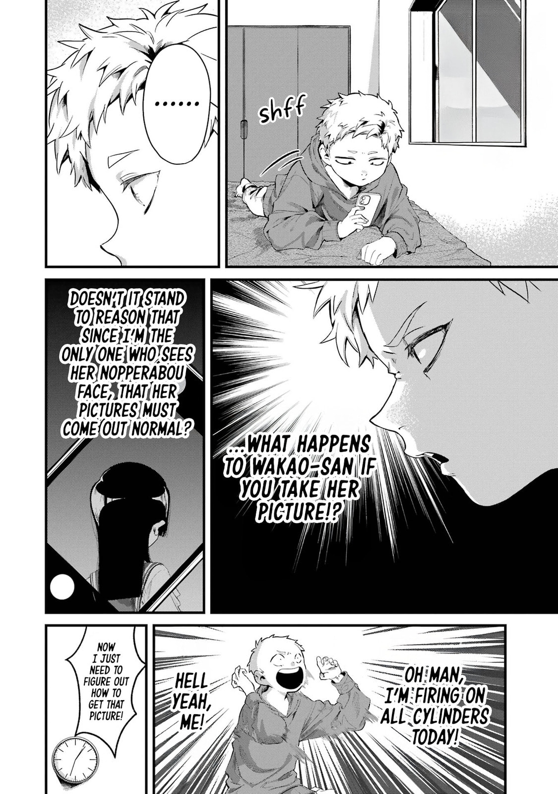 My Seatmate Wakao-san's Face Is Almost Visible but It's Not
