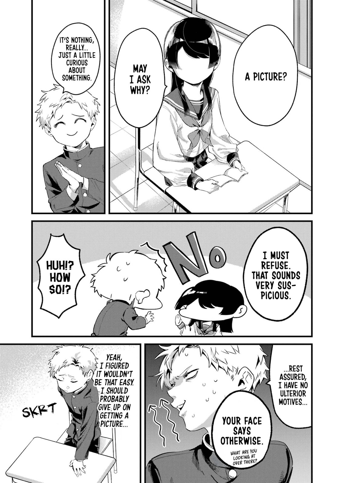 My Seatmate Wakao-san's Face Is Almost Visible but It's Not