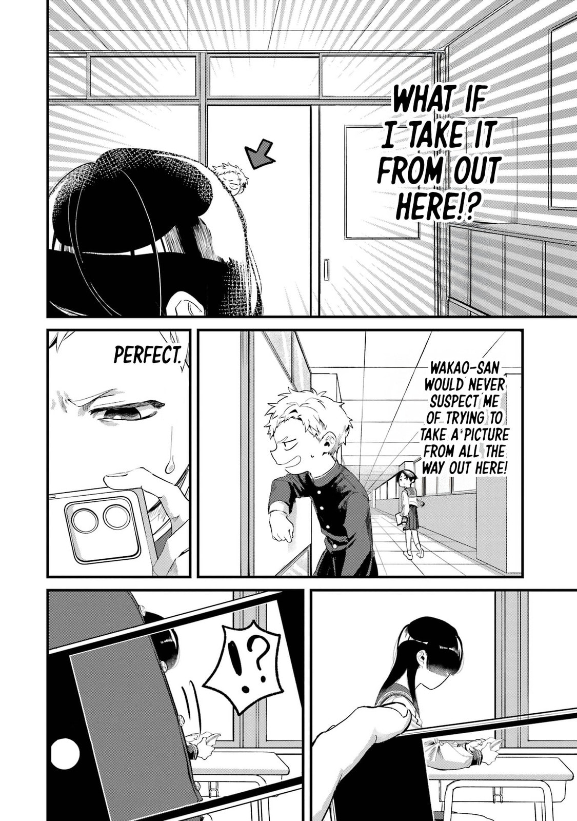My Seatmate Wakao-san's Face Is Almost Visible but It's Not