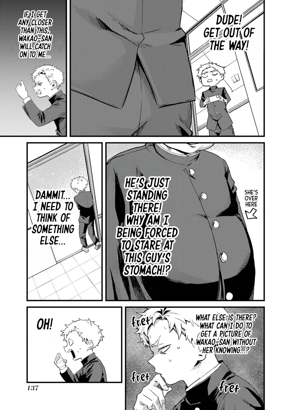 My Seatmate Wakao-san's Face Is Almost Visible but It's Not