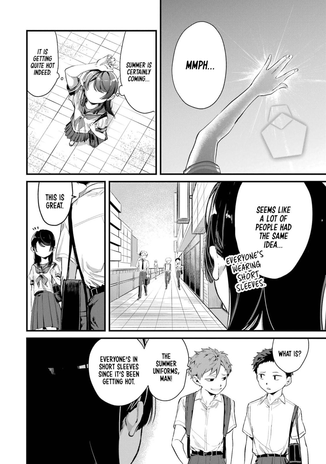My Seatmate Wakao-san's Face Is Almost Visible but It's Not