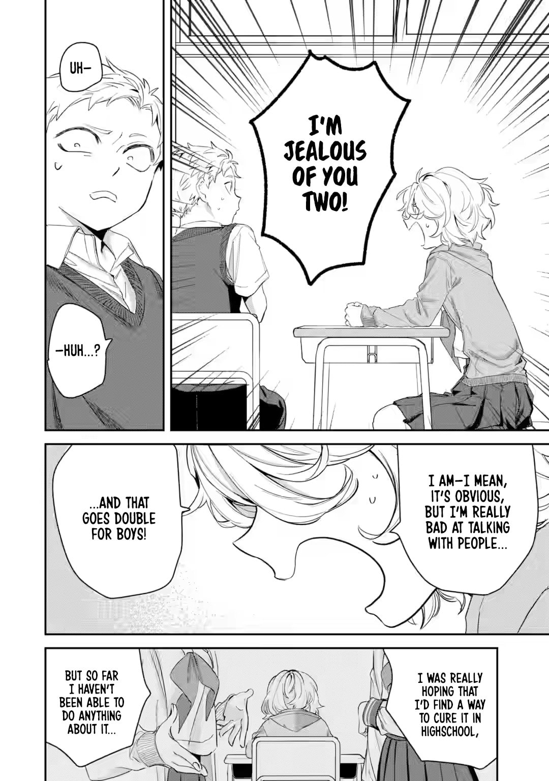 My Seatmate Wakao-san's Face Is Almost Visible but It's Not