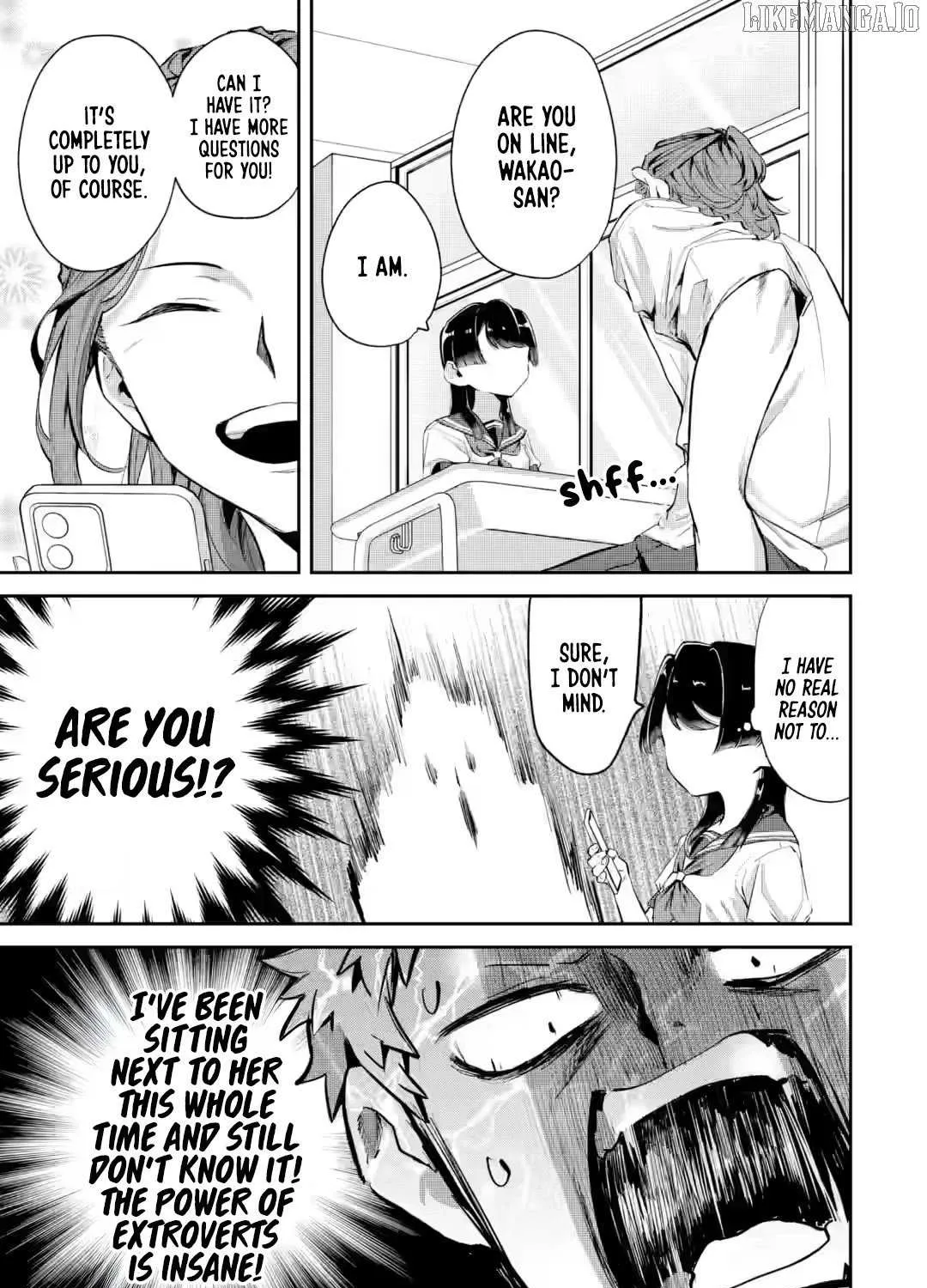 My Seatmate Wakao-san's Face Is Almost Visible but It's Not
