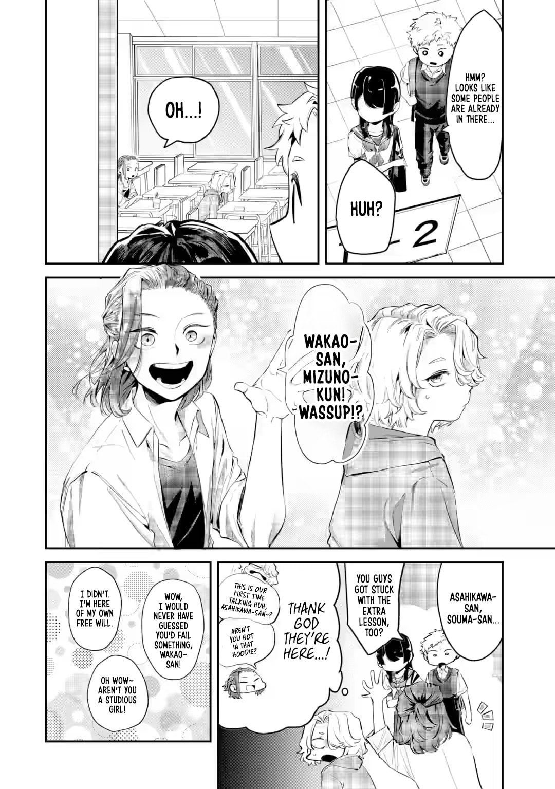 My Seatmate Wakao-san's Face Is Almost Visible but It's Not