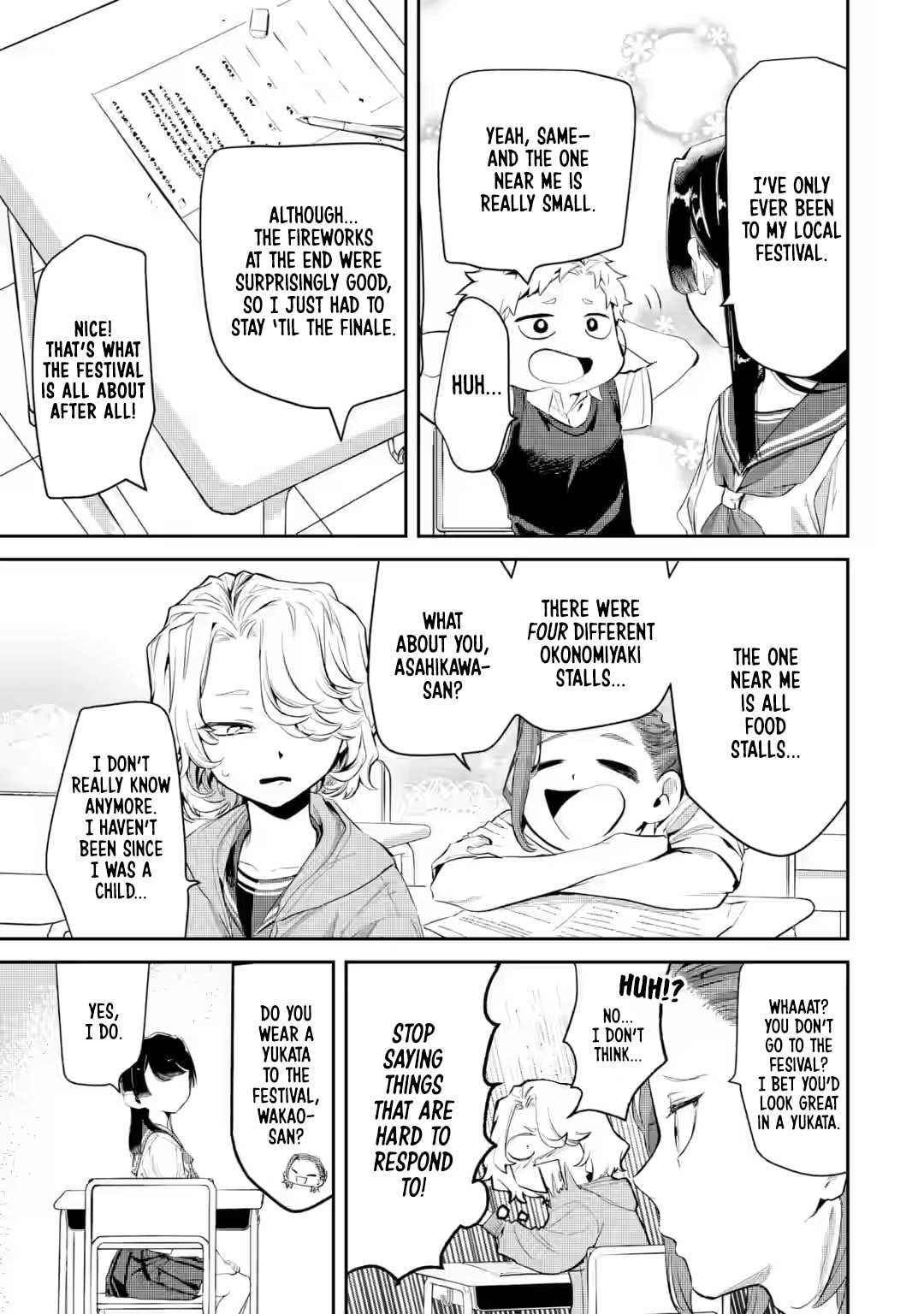 My Seatmate Wakao-san's Face Is Almost Visible but It's Not