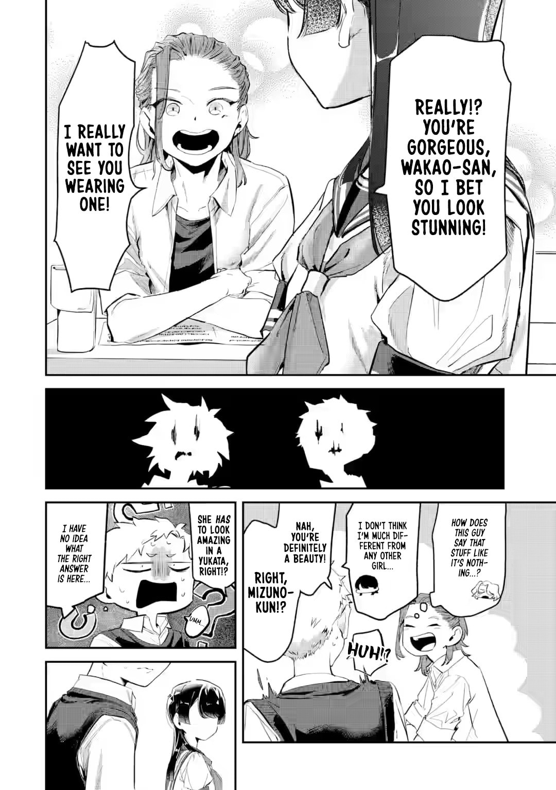 My Seatmate Wakao-san's Face Is Almost Visible but It's Not