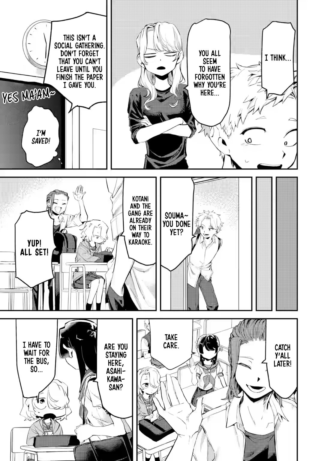 My Seatmate Wakao-san's Face Is Almost Visible but It's Not