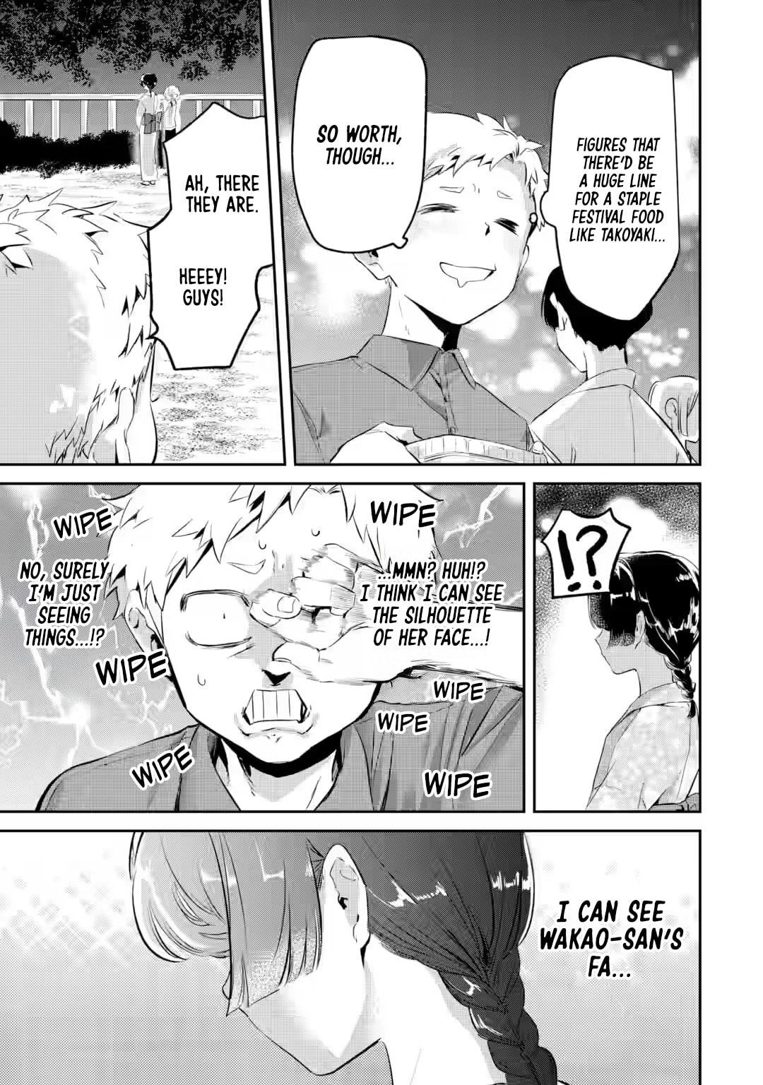 My Seatmate Wakao-san's Face Is Almost Visible but It's Not