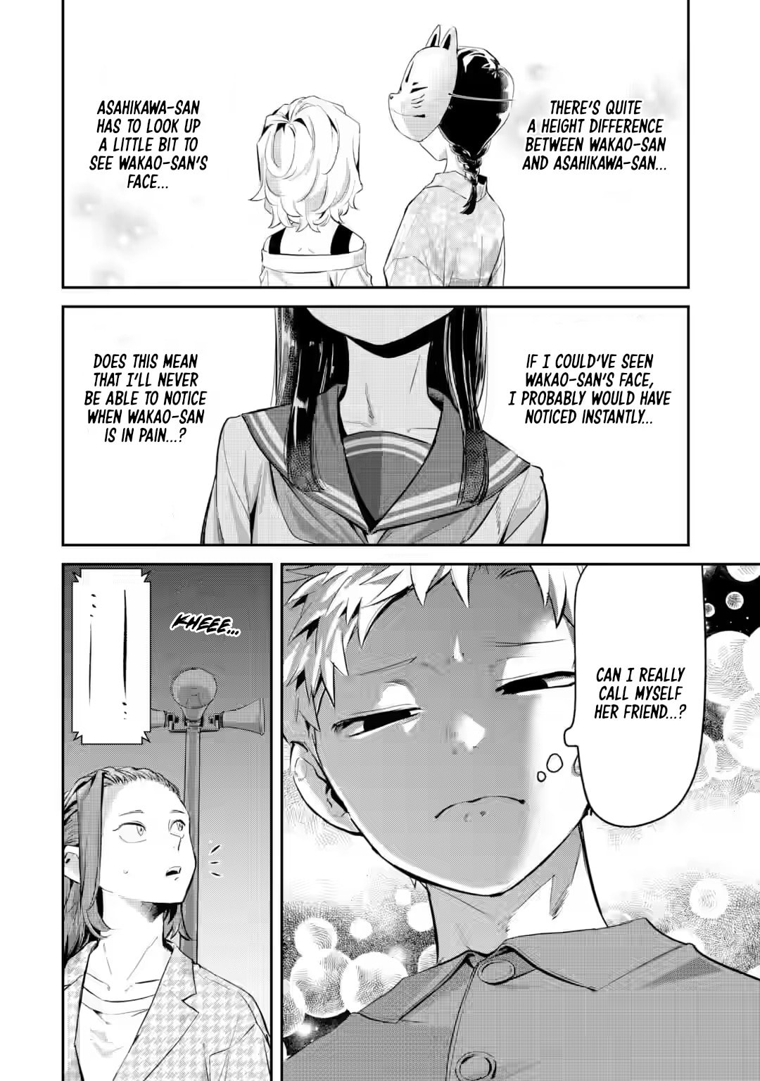 My Seatmate Wakao-san's Face Is Almost Visible but It's Not