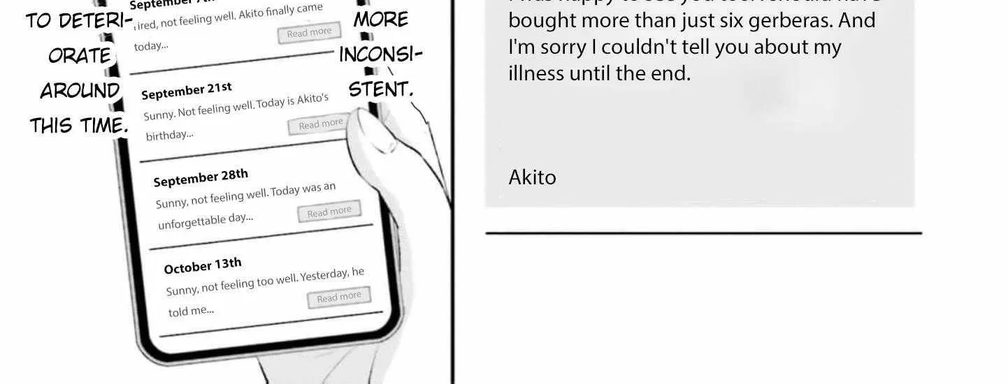 Yomei Ichinen to Senkokusareta Boku ga, Yomei Hantoshi no Kimi to Deatta Hanashi