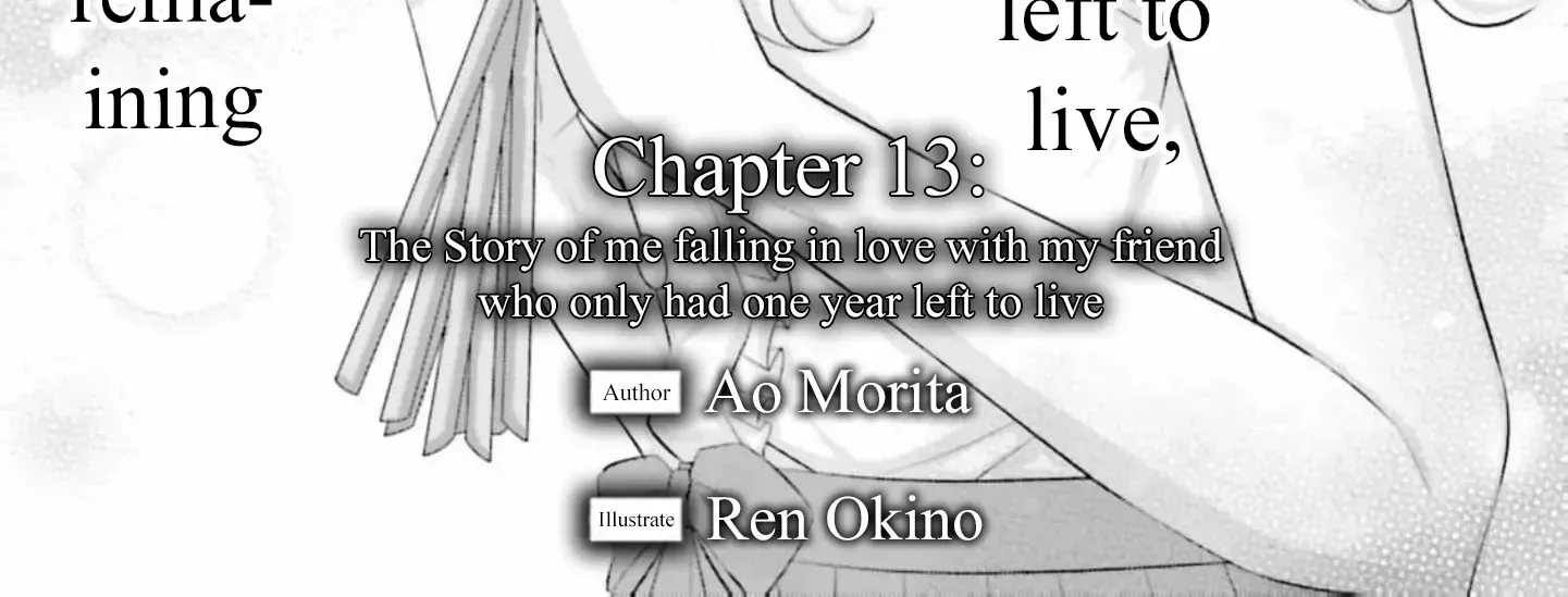 Yomei Ichinen to Senkokusareta Boku ga, Yomei Hantoshi no Kimi to Deatta Hanashi