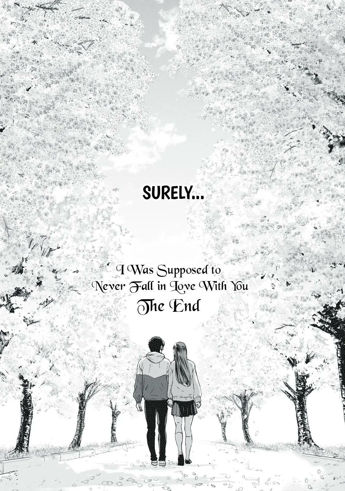I Was Supposed to Never Fall in Love with You.