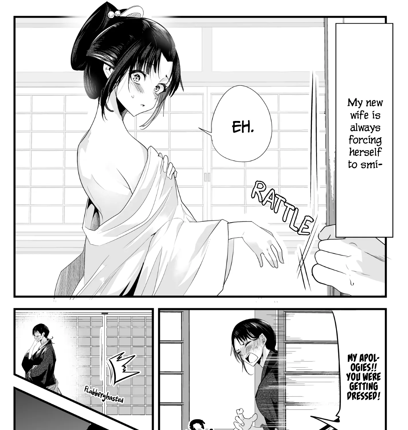 My New Wife Is Forcing Herself to Smile