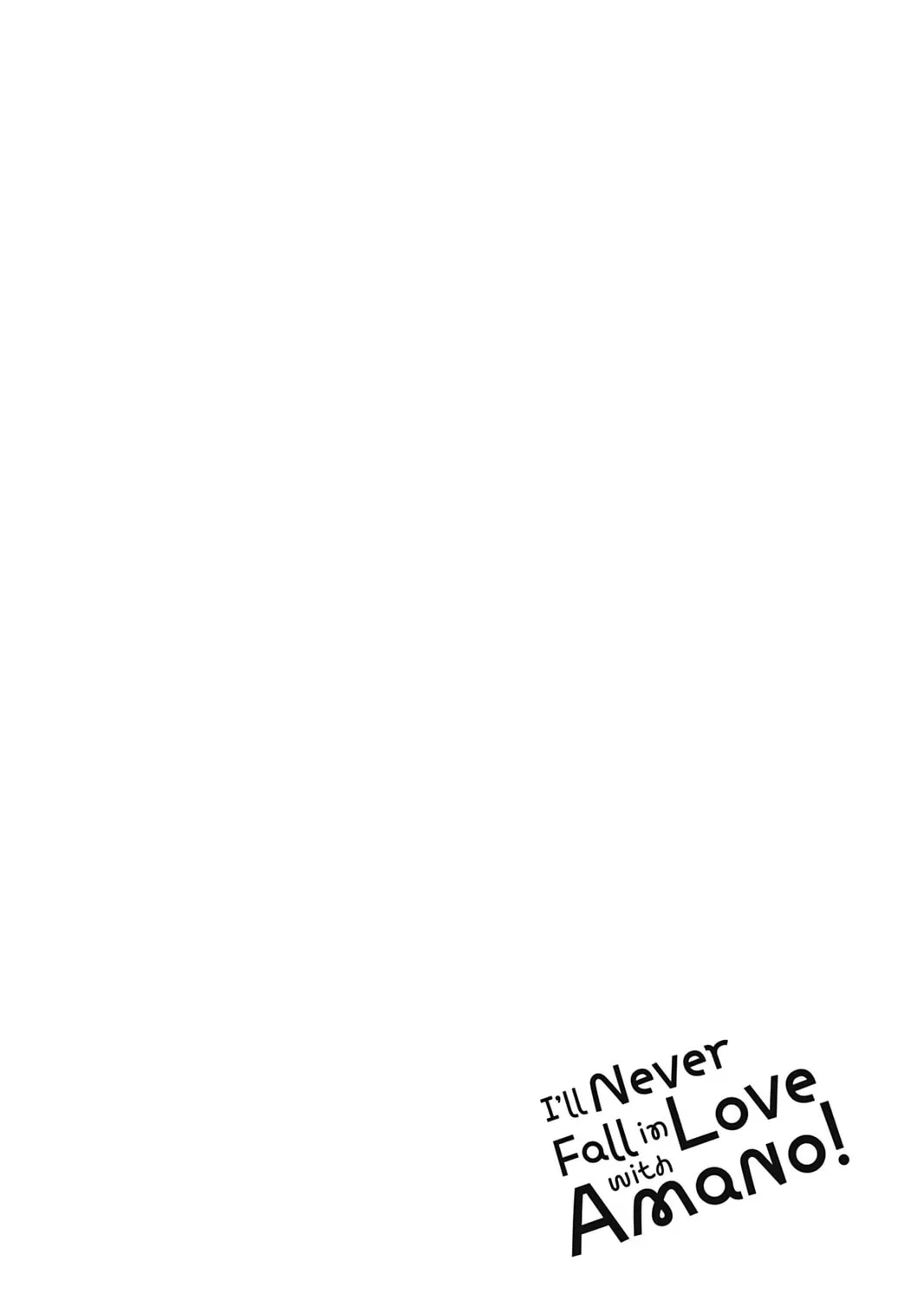 I'll Never Fall in Love With Amano!