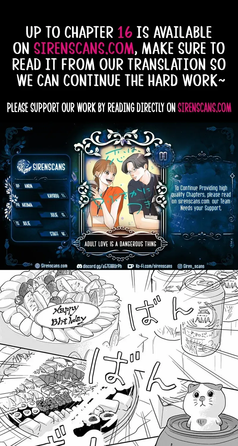 Adult love is a dangerous thing