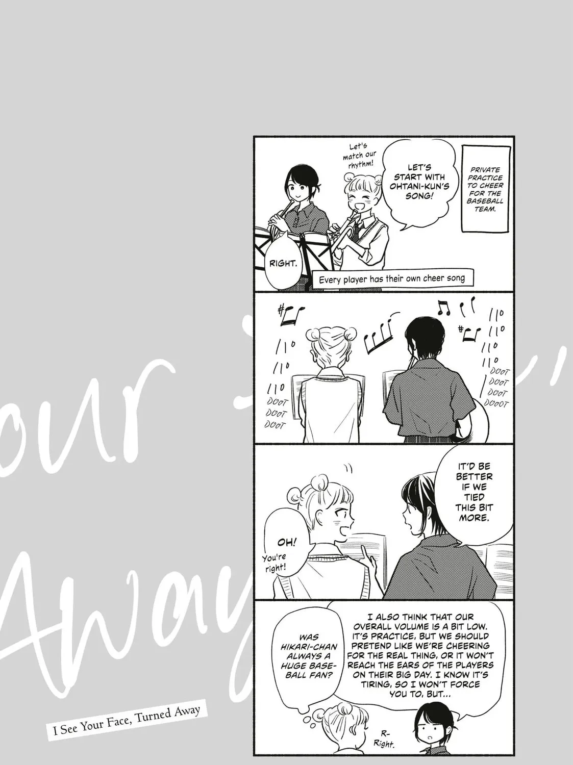 I See Your Face, Turned Away