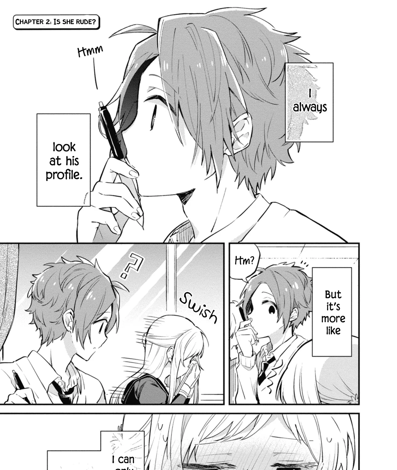 I Can Only See Your Side Profile