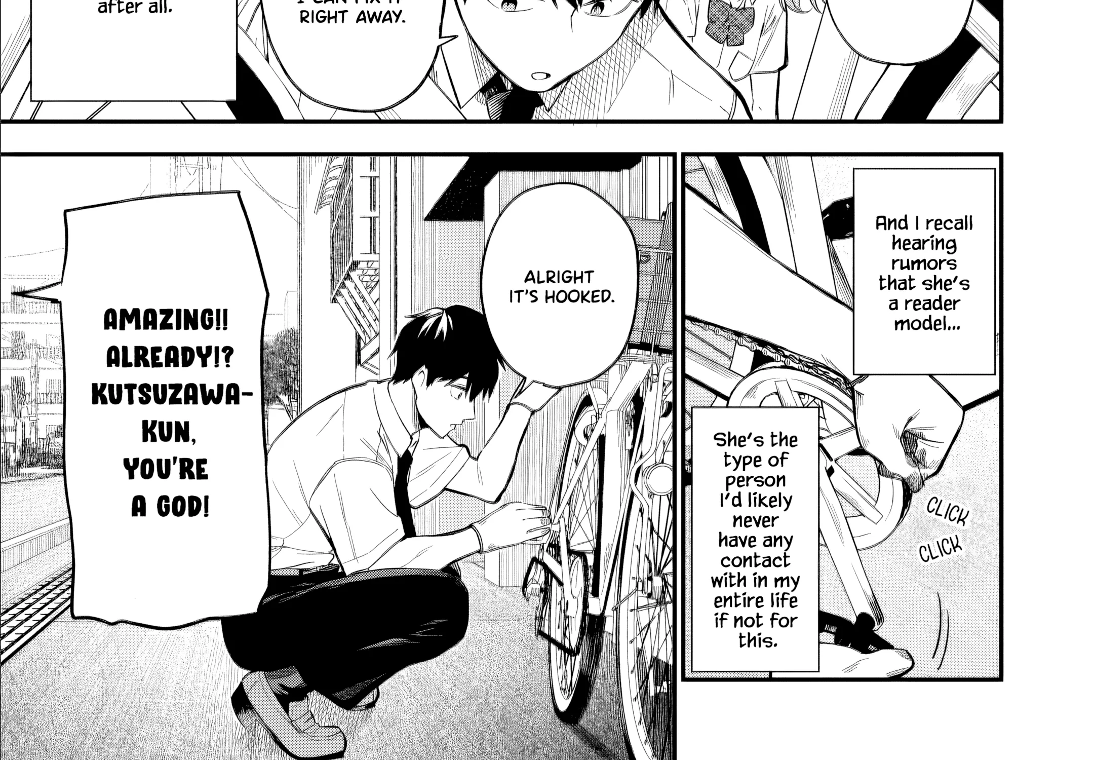 When I Repaired a Gal's Bicycle, She Became Attached to Me