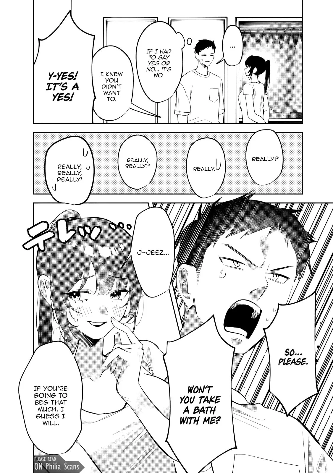 Living together with the queen from my high school days who was arrogant, surprisingly isn't that uncomfortable — Chapter 32 — Page 12